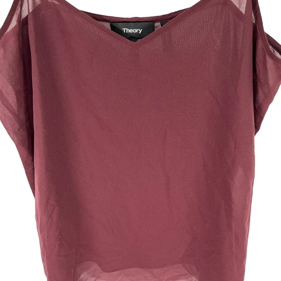 Theory NEW Camisole Adjustable Straps V-Neck Crepe Tank Top Small - Picture 2 of 5